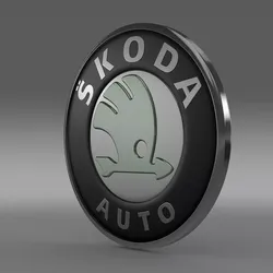 Scoda old logo 3D model