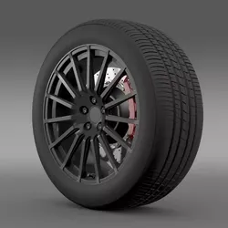 Subaru BRZ STI wheel 3D model