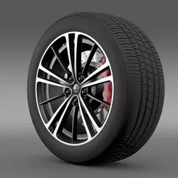 Subaru BRZ wheel 2013 3D model