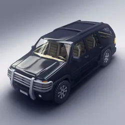 SUV 3 Low-poly 3D model