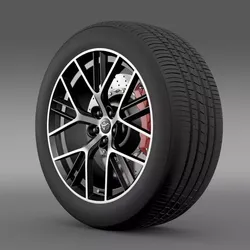 Toyota GT 86 concept wheel 3D model