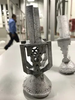 Turbine blade for lost polymer casting
