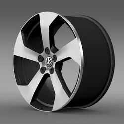 Volkswagen Golf GTI rim 2 3D model