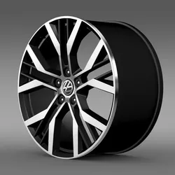 Volkswagen Golf GTI rim 3D model