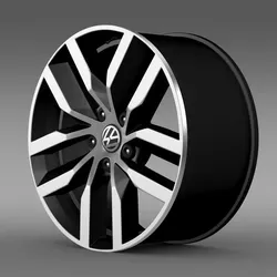 Volkswagen Golf S rim 3D model