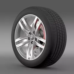 Volkswagen Golf TDI wheel 3D model