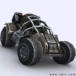 3DRT - Sci - Fi Forces - Jeep 4  Low-poly 3D model