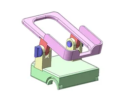 Adjustable phone holder for Peloton exercise bike V1