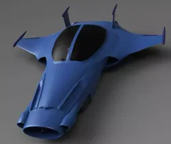 Aquaflyer spaceship 3D print model