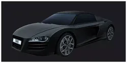 Car  audi r8 Low-poly 3D model