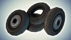 Car Tires Low-poly 3D model