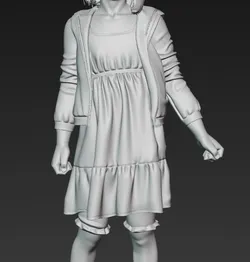 Diorama Figure Miniature People Little Girl in the park Scale 1:18