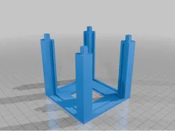 Japanese Lantern Core and Base for Light From Under
