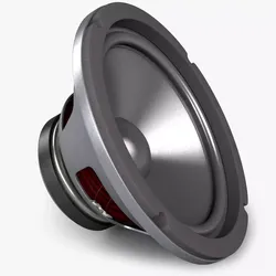 Realistic Audio Speaker 3D model