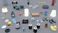 Small Props Pack Low-poly 3D model