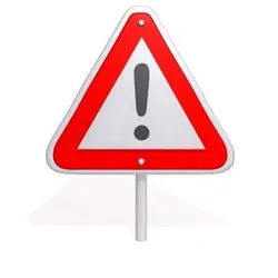 Warning sign  3D model