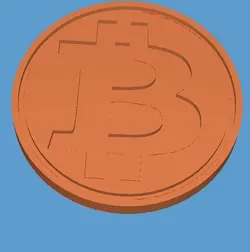 3D Printer Parts STL Download - bitcoin knob CR-10by Ehsan Zarif