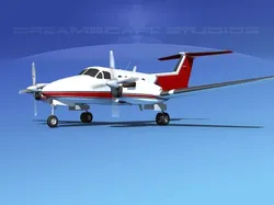 Beechcraft B200 GT King Air V04 3D model
