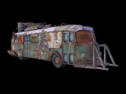 Bus Apocalypse Low-poly 3D model