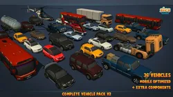 Complete Vehicle Pack V2 Low-poly 3D model