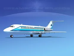 Douglas DC-9-15 Republic 3D model