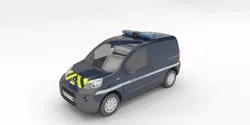 gendarmerie Peugeot Bipper 3D model