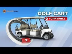 Golf Cart Low-poly 3D model