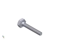 Hex Head Metric 2 5x10mm 3D print model