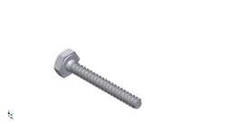 Hex Head Metric 2x15mm 3D print model