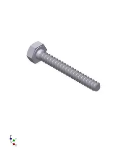 Hex Head Metric 4x30mm 3D print model