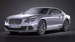 HQ LowPoly Bentley Continental GT Speed 2015 Low-poly 3D model