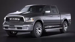 HQ LowPoly Dodge RAM 1500 Laramie Limited 2015 Low-poly 3D model