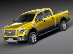 HQ Lowpoly Nissan Titan XD 2016 Low-poly 3D model