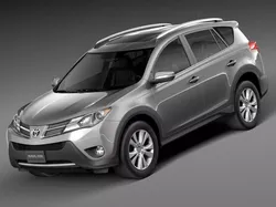 HQ LowPoly Toyota RAV4 2015 3D model