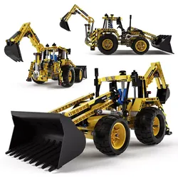 Lego Technic Backhoe Loader 3D model