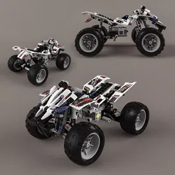 Lego Technic Quad-Bike 3D model