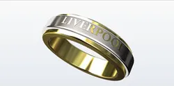 Liverpool Gold-platinum Ring