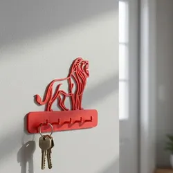 Modern Wall-Mounted Key Holder – Minimalist 3D Printable Entryway Organizer