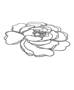 Peony – 3D Printed Art Flower