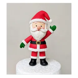 🎅Santa Claus Cake Topper • Festive Christmas Figurine • 3D Printable Holiday Decoration Model