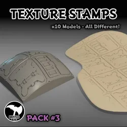 🚀 Texture Stamp Pack 3: Sci-Fi Panels Edition (10 different stamps included!)