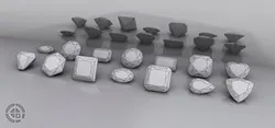 10 GEMSTONE SHAPES
