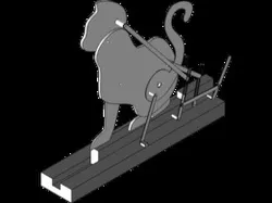 3D Cat Toy with Mechanical Crunch lab style