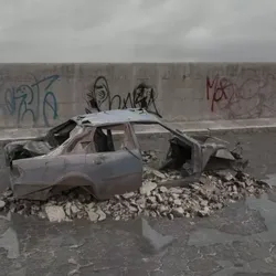 destroyed car 075 am165 3D model