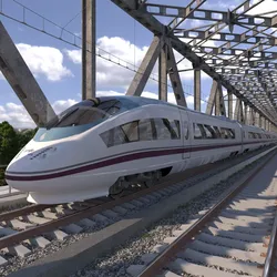 High-speed Electric Train Siemens Velaro AVE Renfe Spain  3D model