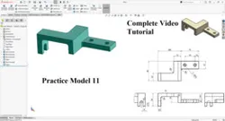 How to make Practice Model 11 in Solidworks, Complete Video Tutorial