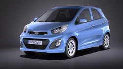 Kia Picanto 2015 5door VRAY 3D model