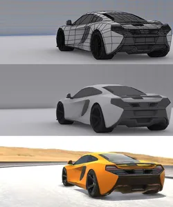 Mclaren Mobile Game Ready Low-poly 3D model