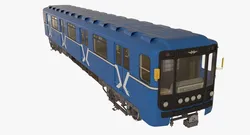 Moscow Subway Train 3D model