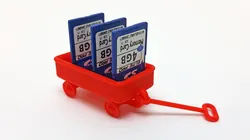 Red Wagon and possible SD card holder